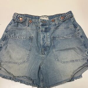 Free People Denim Blue Jean Shorts size 28